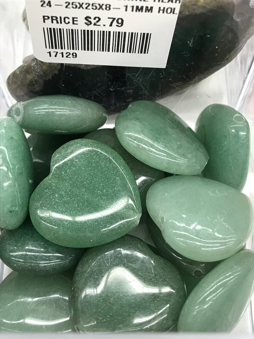 GREEN AVENTURINE HEART 24-25X25X8-11MM
