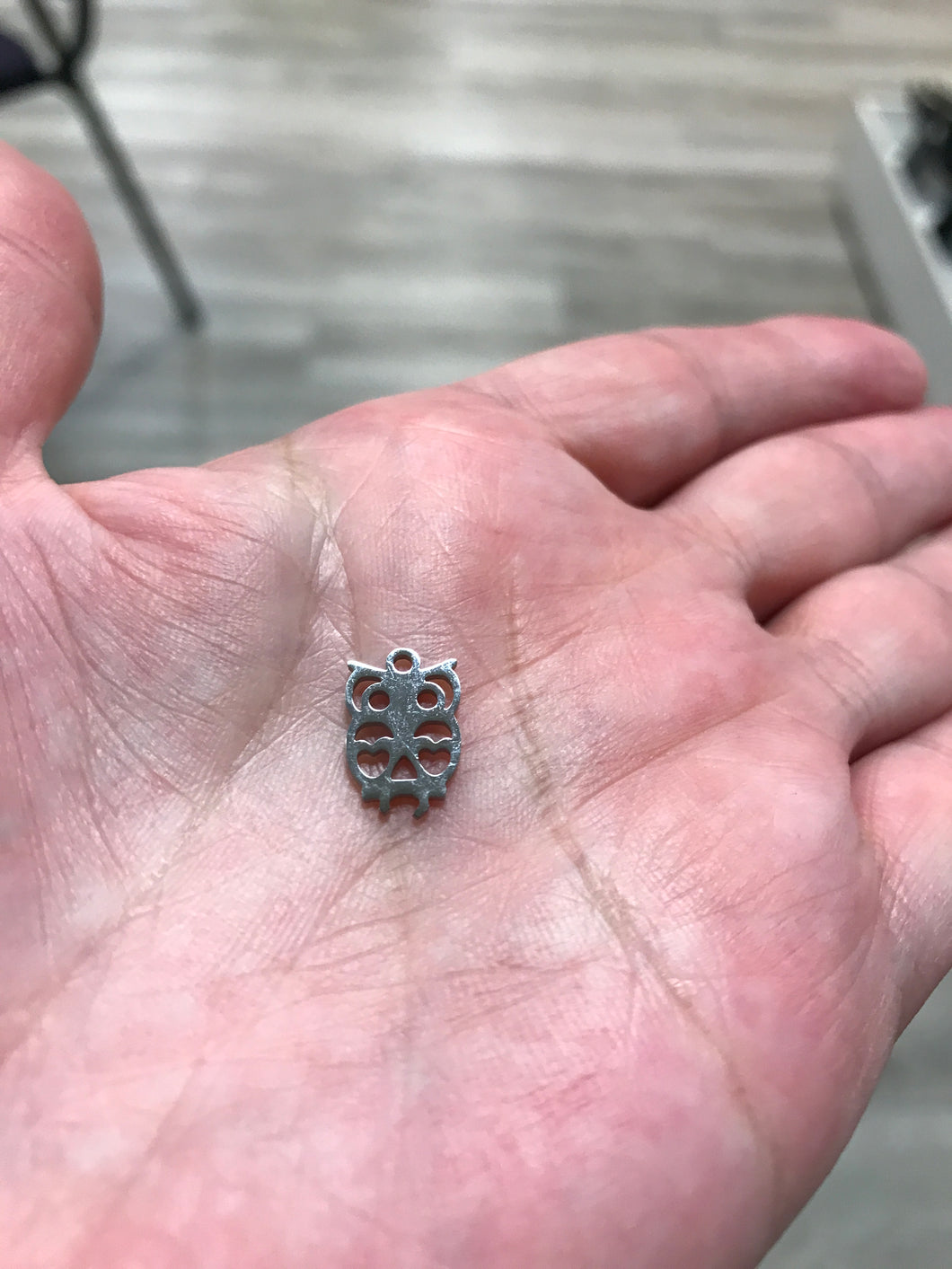 201 STAINLESS OWL CHARM