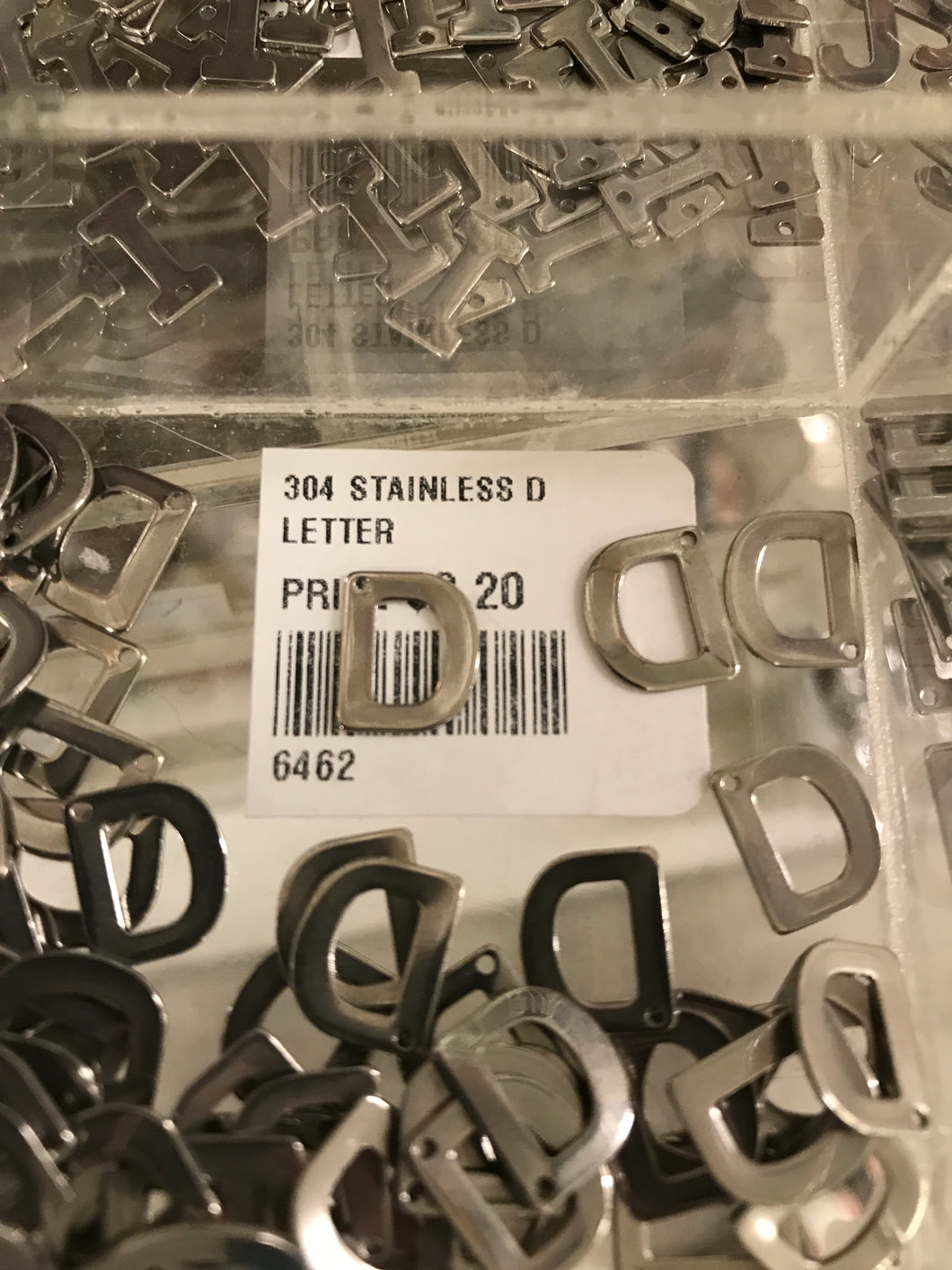 304 STAINLESS LETTER 'D'