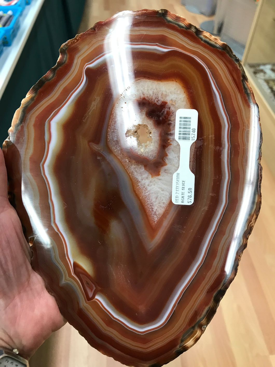 AGATE SLICE RED