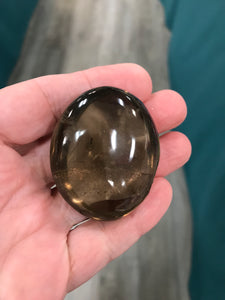 SMOKY QUARTZ GALLET/PALM STONE