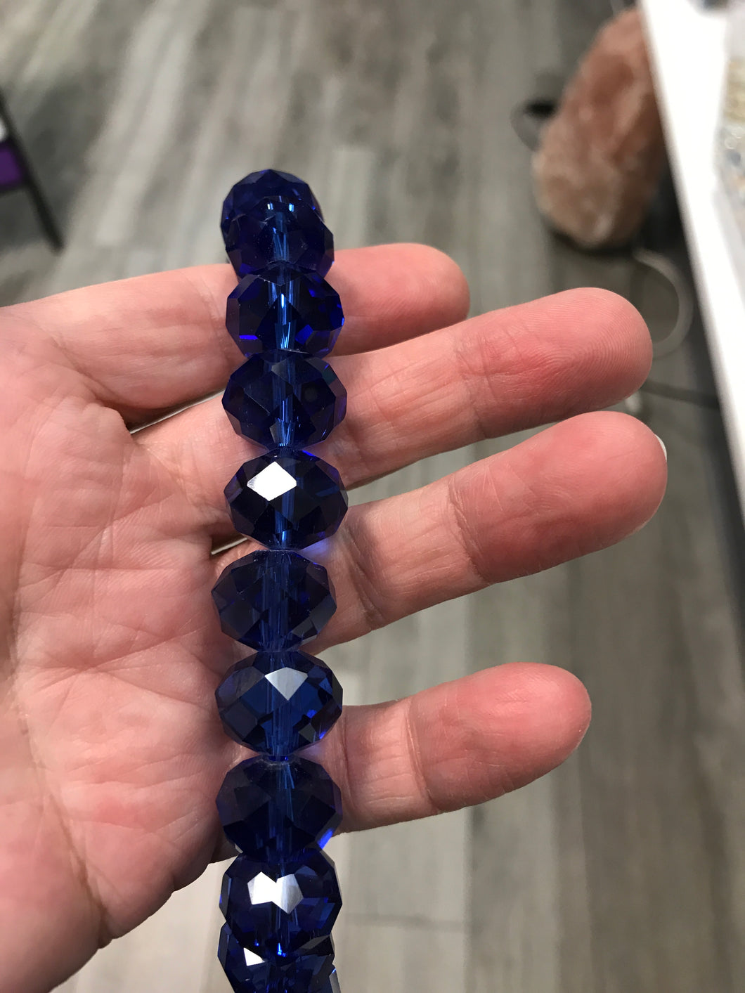 GLASS RONDELLE 16X12MM