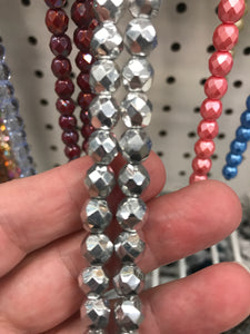 CZECH FIRE POLISHED CRYSTAL FACETED