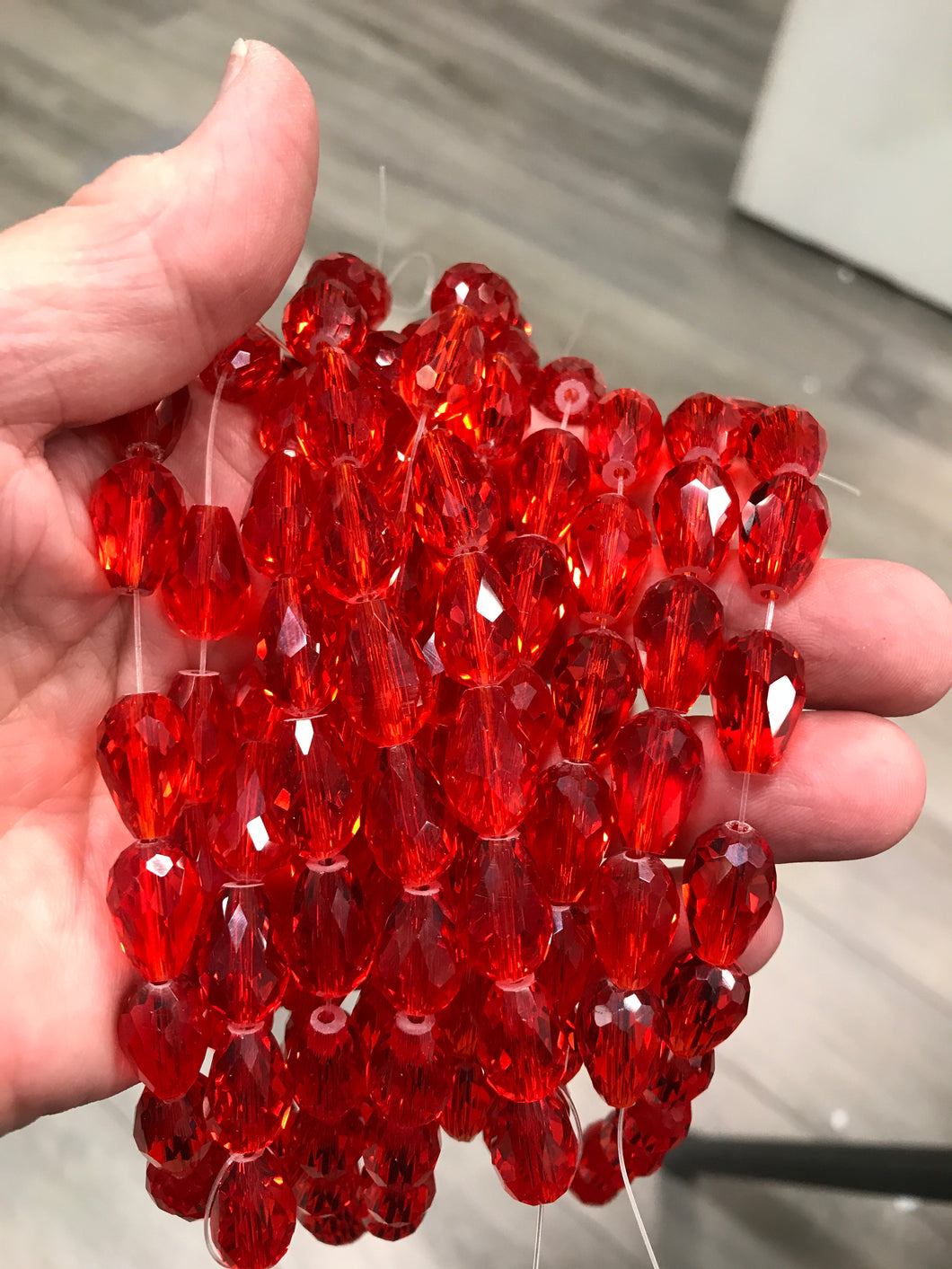 ELECTROPLATED GLASS 15X10MM