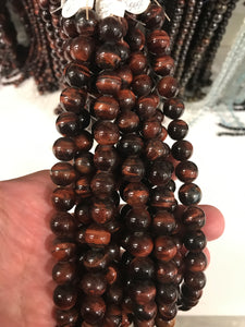 Tiger Eye Red Round