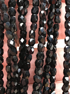 GLASS BEAD FACETED OVAL 3MM