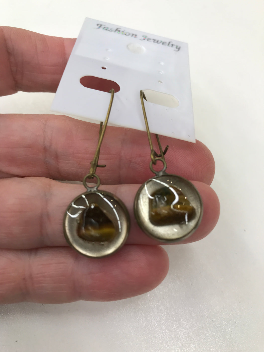 TIGER EYE EARRING