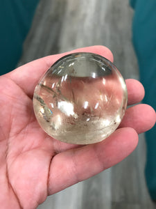 OPTIC SMOKY QUARTZ GALLET/PALM STONE