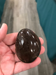 SMOKY QUARTZ GALLET/PALM STONE