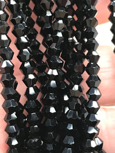 FACETED GLASS BICONE 3X3MM