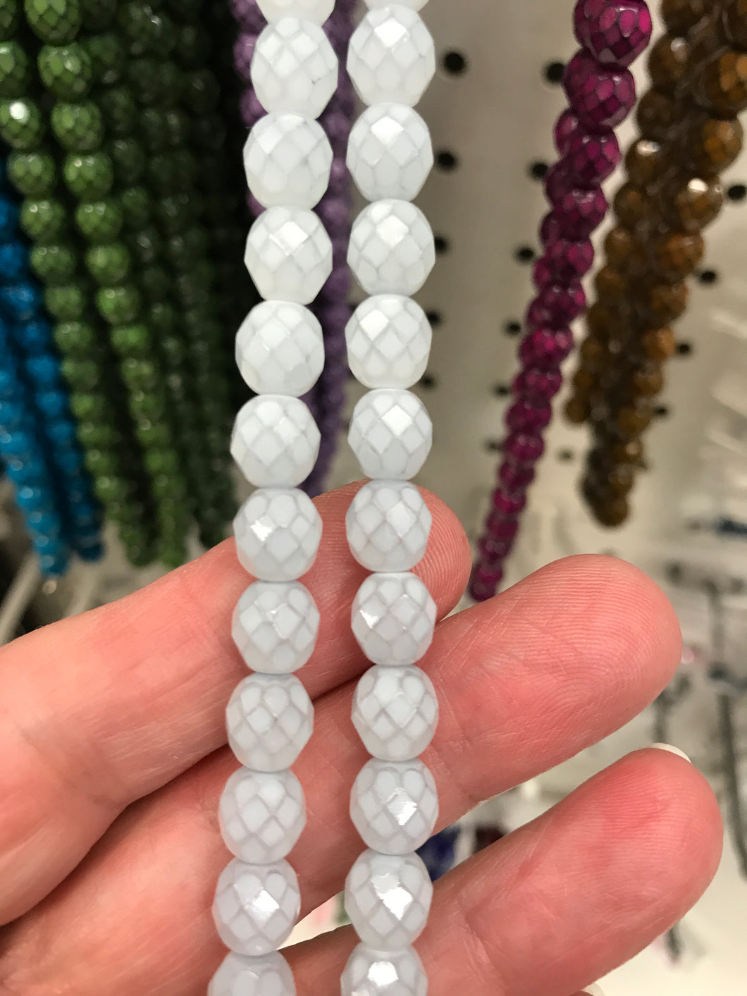 CZECH FIRE POLISHED CRYSTAL FACETED