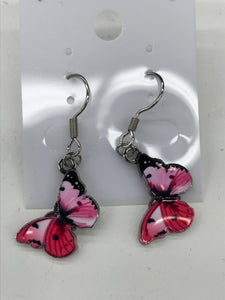 BUTTERFLY EARRING PINK