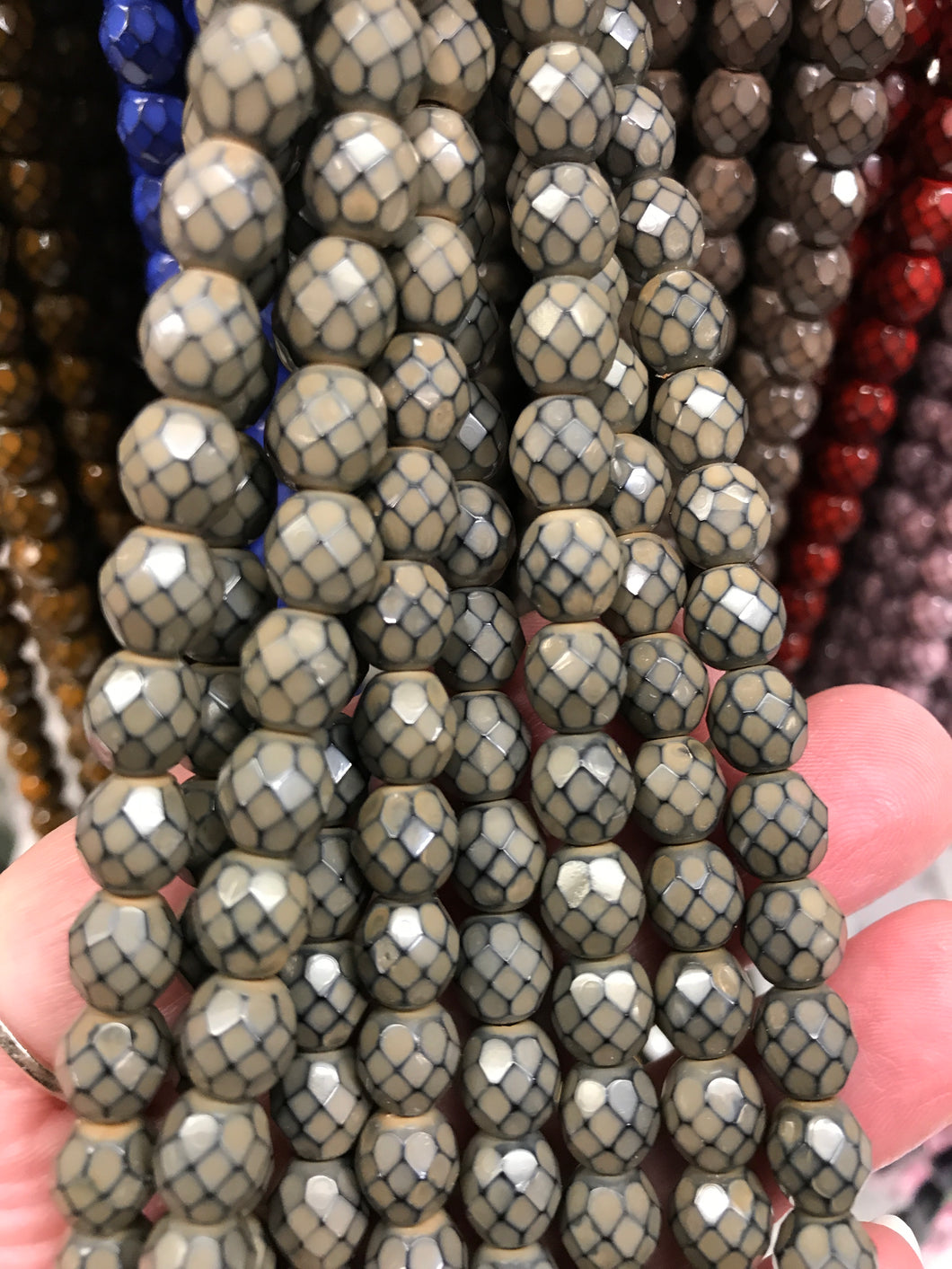 CZECH FIRE POLISHED CRYSTAL FACETED