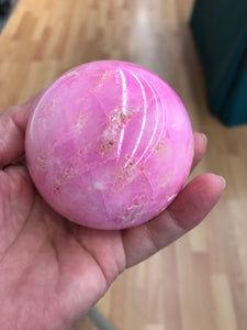 PINK ARAGONITE SPHERE