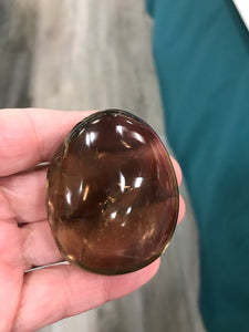 SMOKY QUARTZ GALLET/PALM STONE