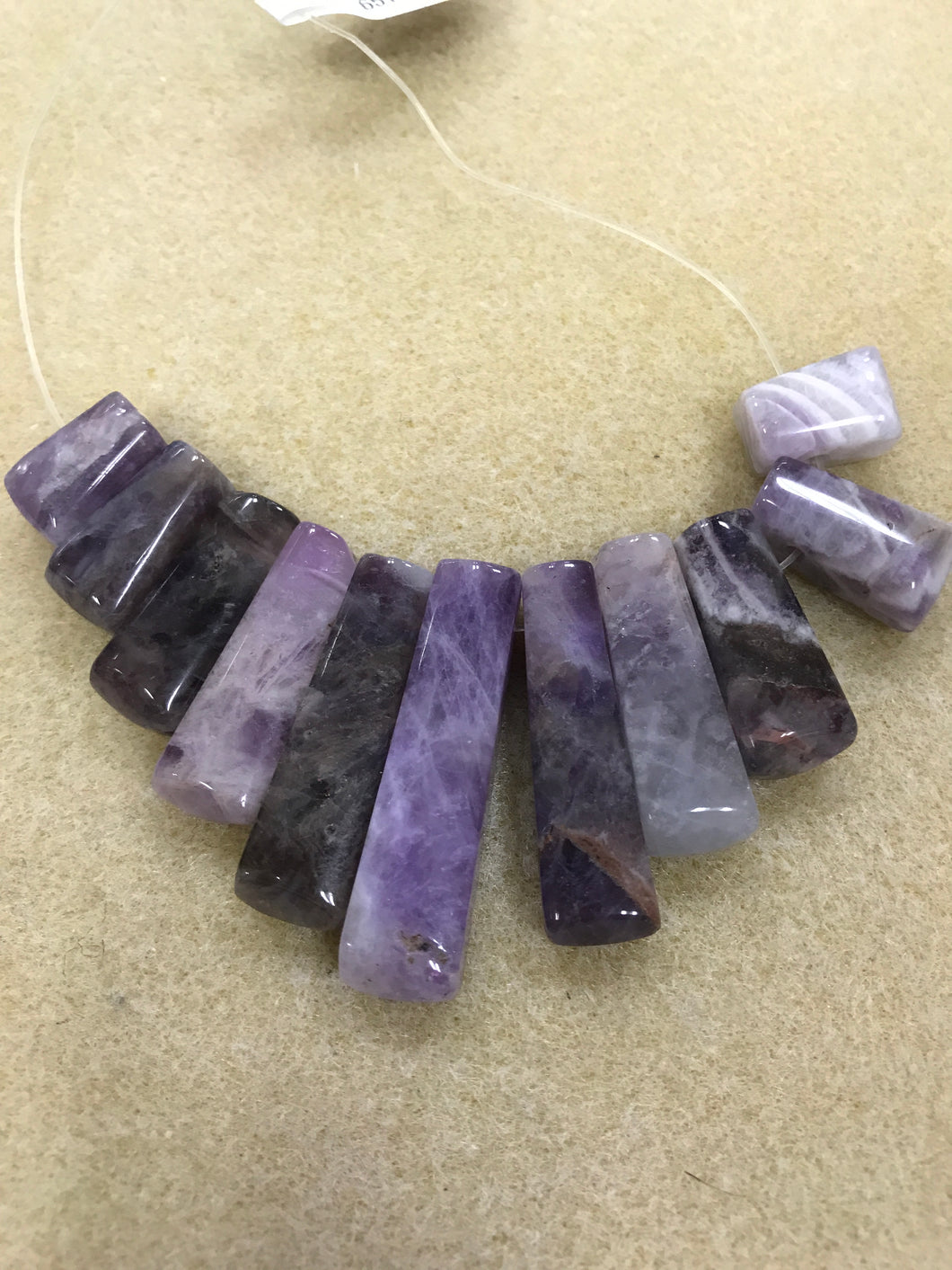 AMETHYST TRAPEZOID SET