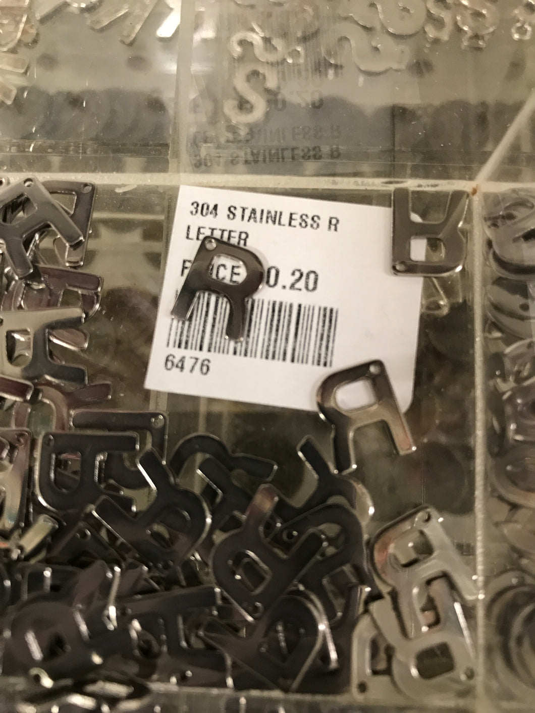 304 STAINLESS LETTER 'R'
