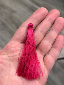 NYLON TASSEL DEEP PINK