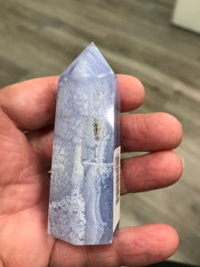 BLUE LACE AGATE POINT