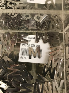 304 STAINLESS LETTER 'M'