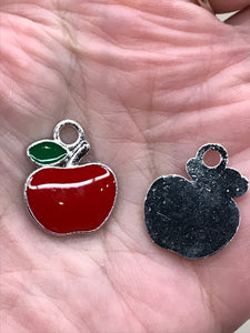 ENAMEL APPLE CHARM