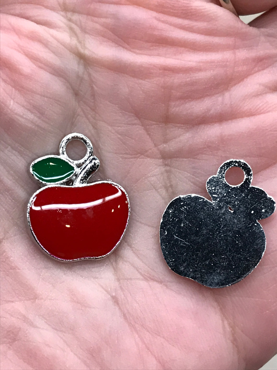 ENAMEL APPLE CHARM