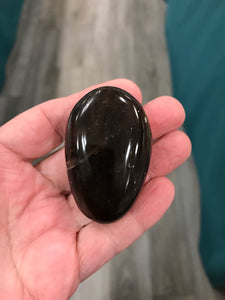 SMOKY QUARTZ GALLET/PALM STONE