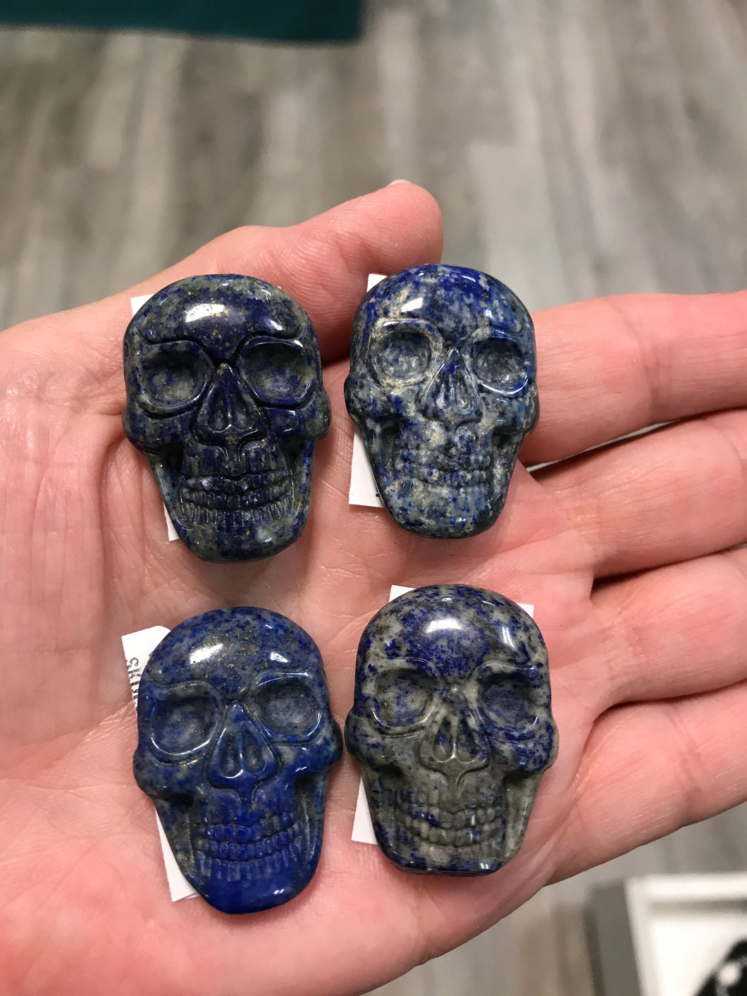 CABOCHON LAPIS LAZULI SKULL