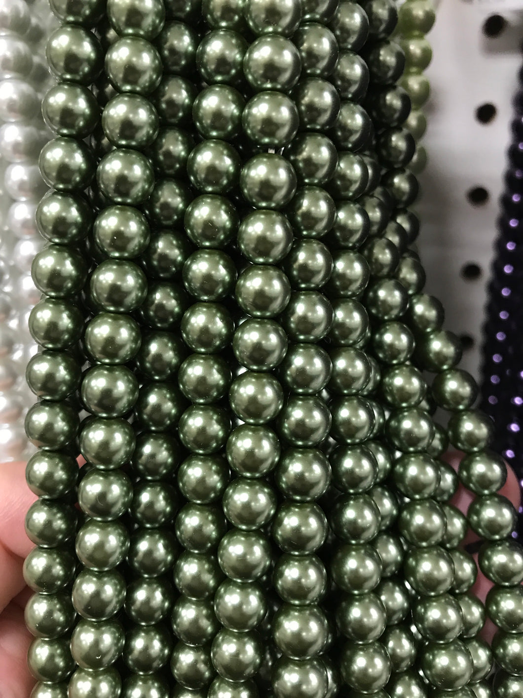 GLASS PEARL 8MM