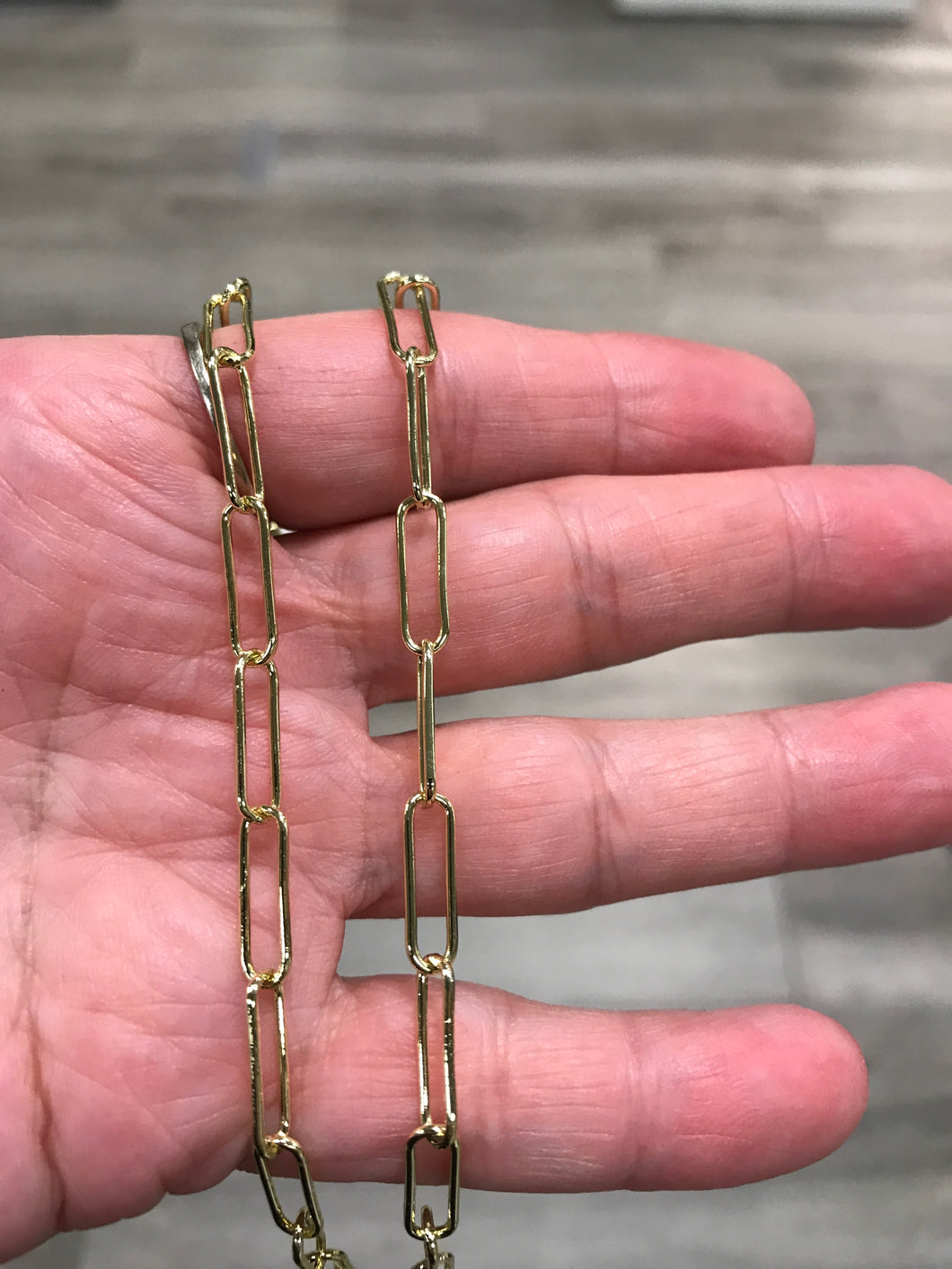 BRASS PAPERCLIP CHAIN