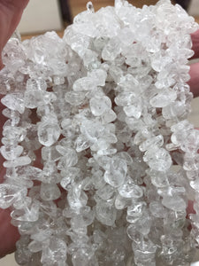 CLEAR QUARTZ CHIPS 5-8X5-8MM