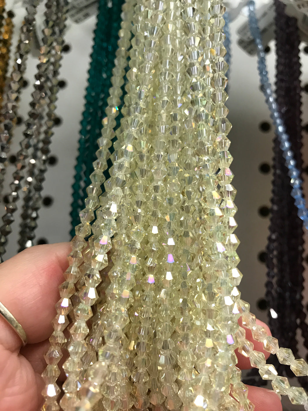 ELECTROPLATED GLASS BICONE