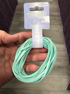 FAUX SUEDE TURQUOISE