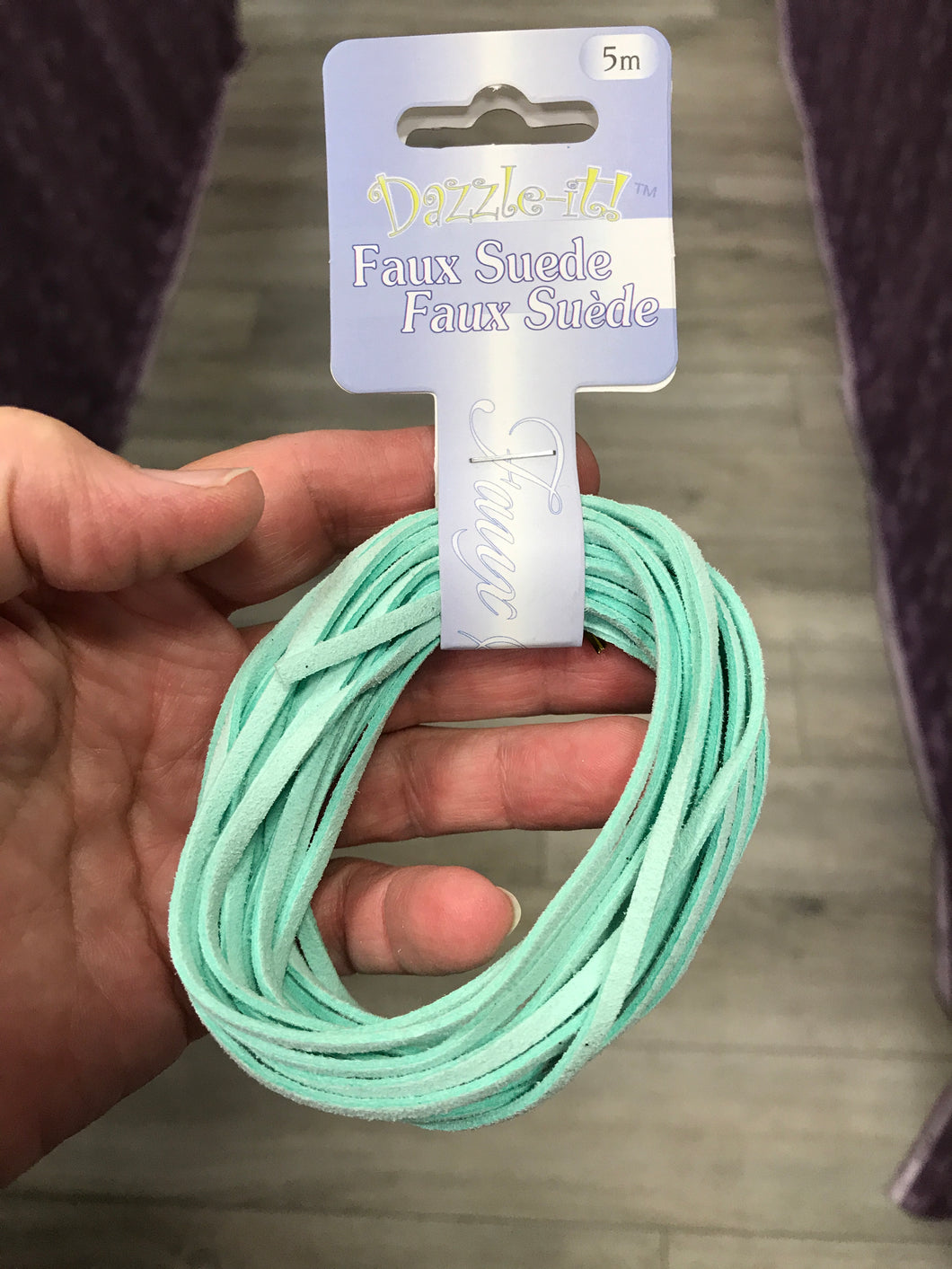 FAUX SUEDE TURQUOISE