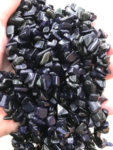 BLUE GOLDSTONE CHIPS 5-8X5-8MM