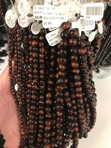 Tiger Eye Red Round