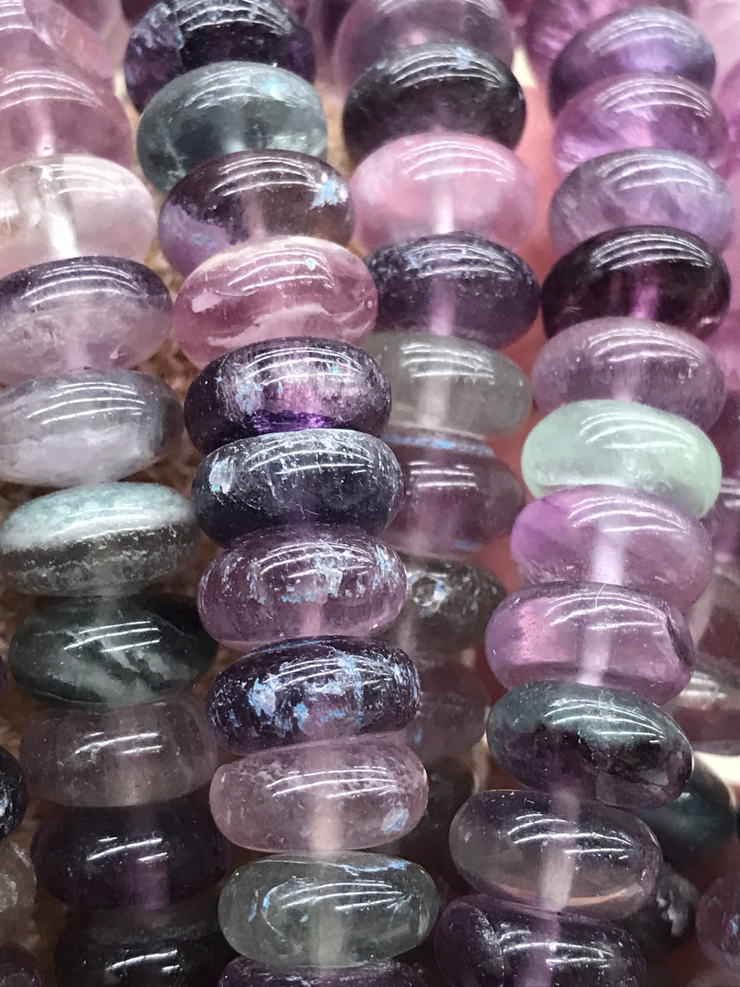 FLUORITE 10X5MM RONDELLE