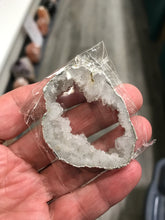 Load image into Gallery viewer, AGATE DRUZY SLICE PENDANT

