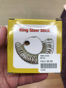 RING SIZER METAL