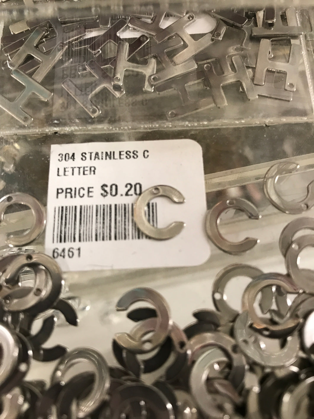 304 STAINLESS LETTER 'C'