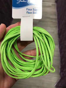 FAUX SUEDE GREEN