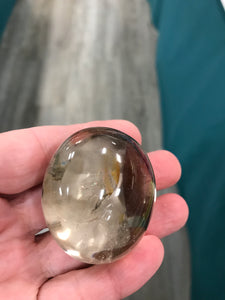 SMOKY QUARTZ GALLET/PALM STONE