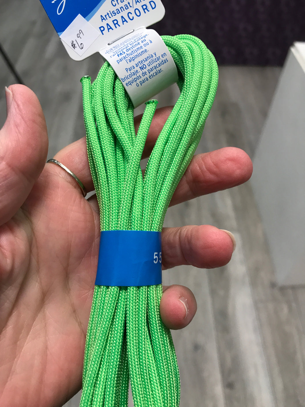 PARACORD NEON GREEN
