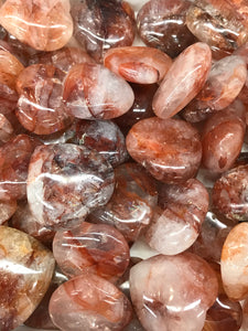 RED HEMATOID QUARTZ HEART