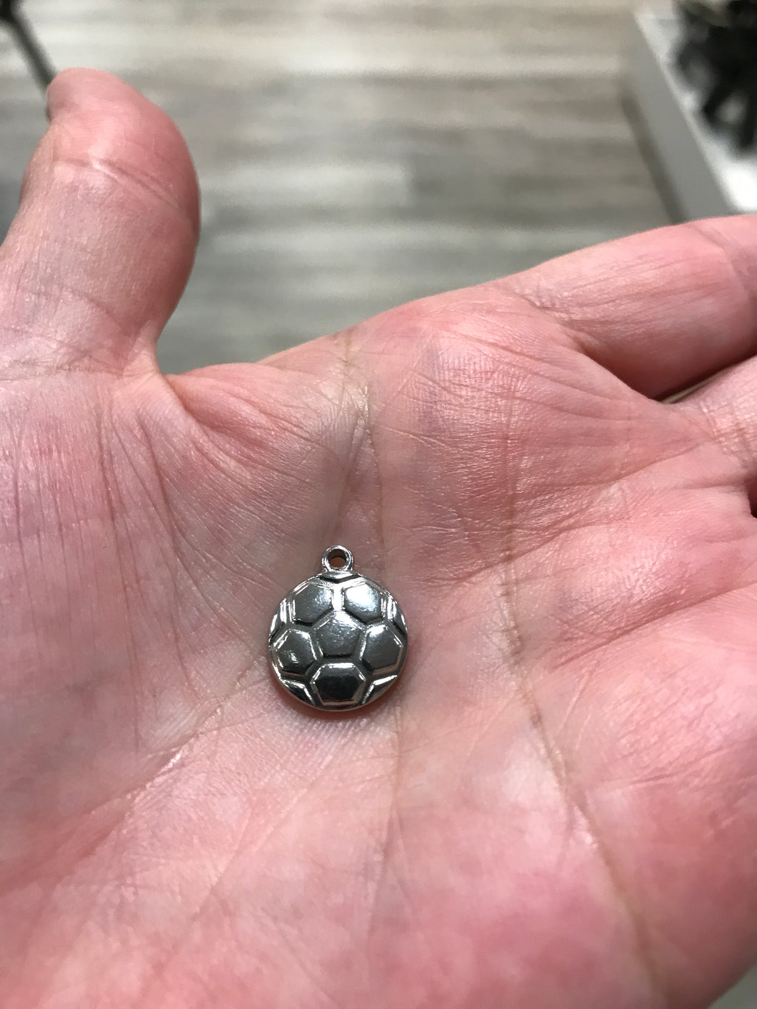 304 STAINLESS SOCCER BALL CHARM