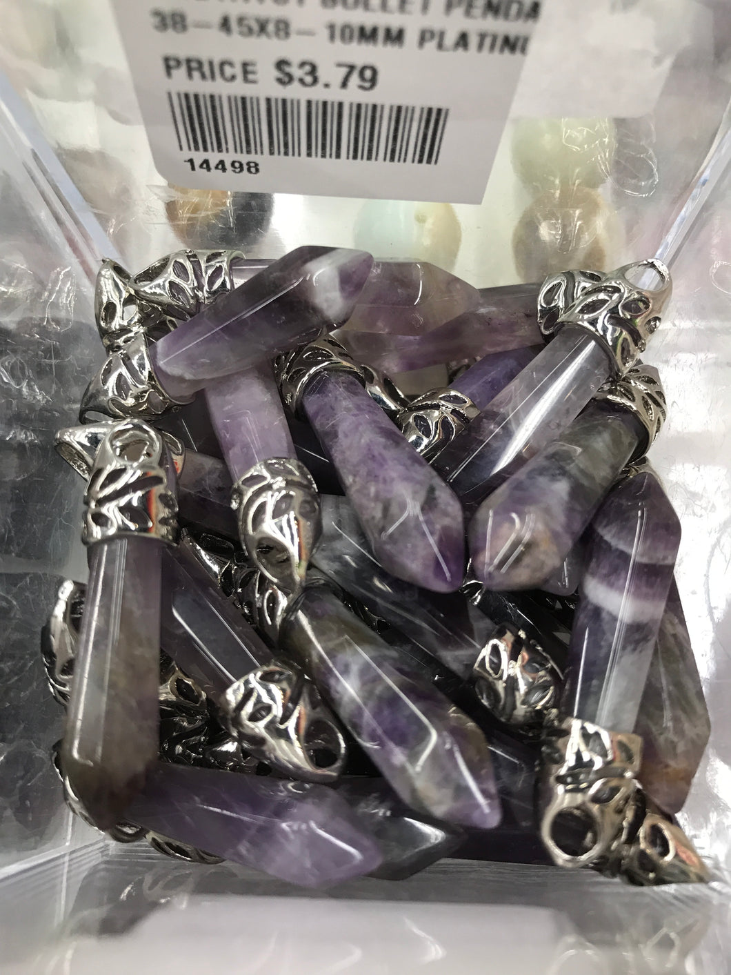 AMETHYST BULLET PENDANT