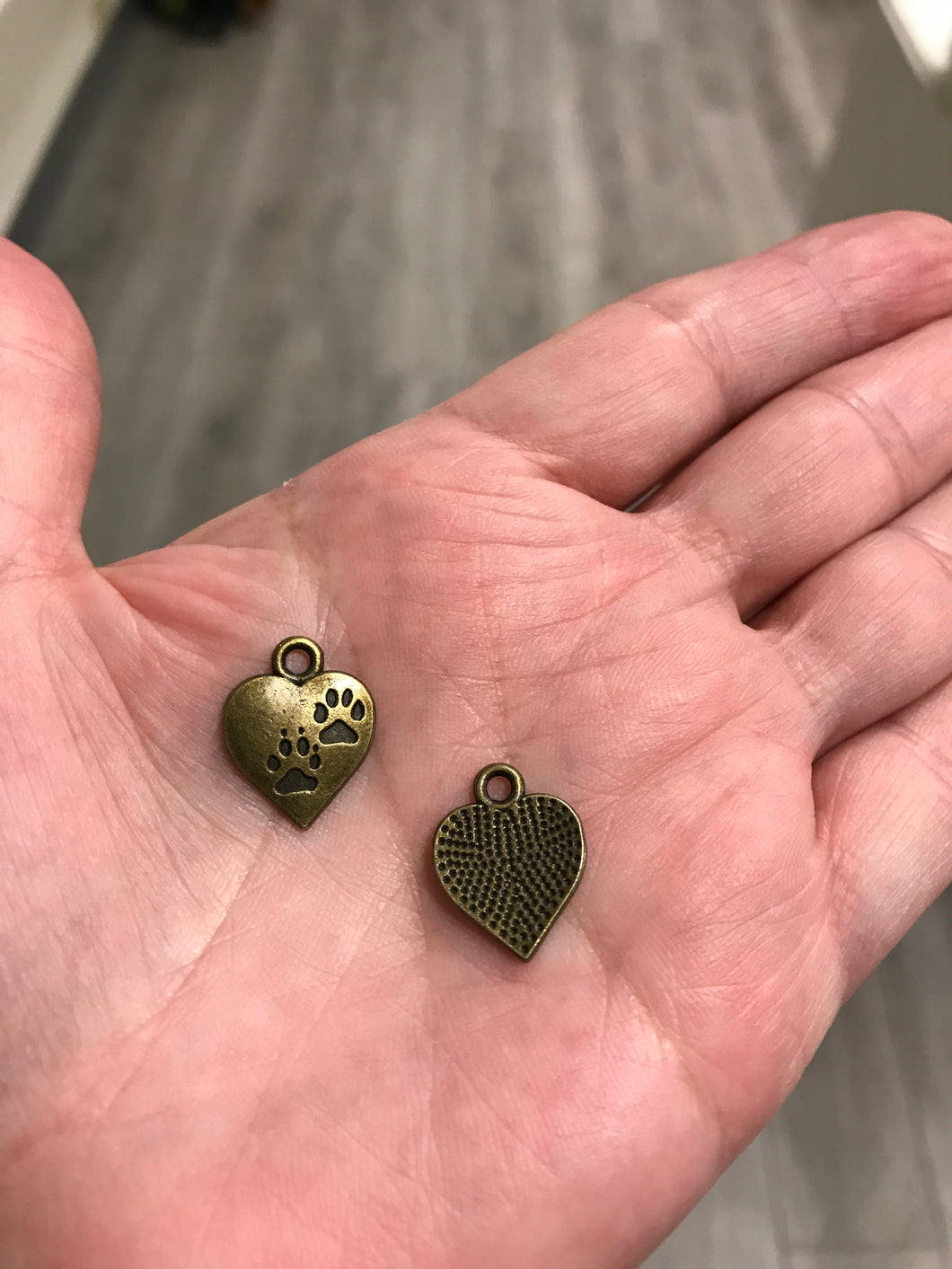 HEART CHARM PAW PRINT