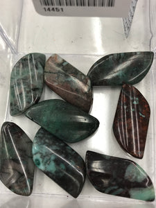 CRAZY AGATE TWISTED 28X14MM