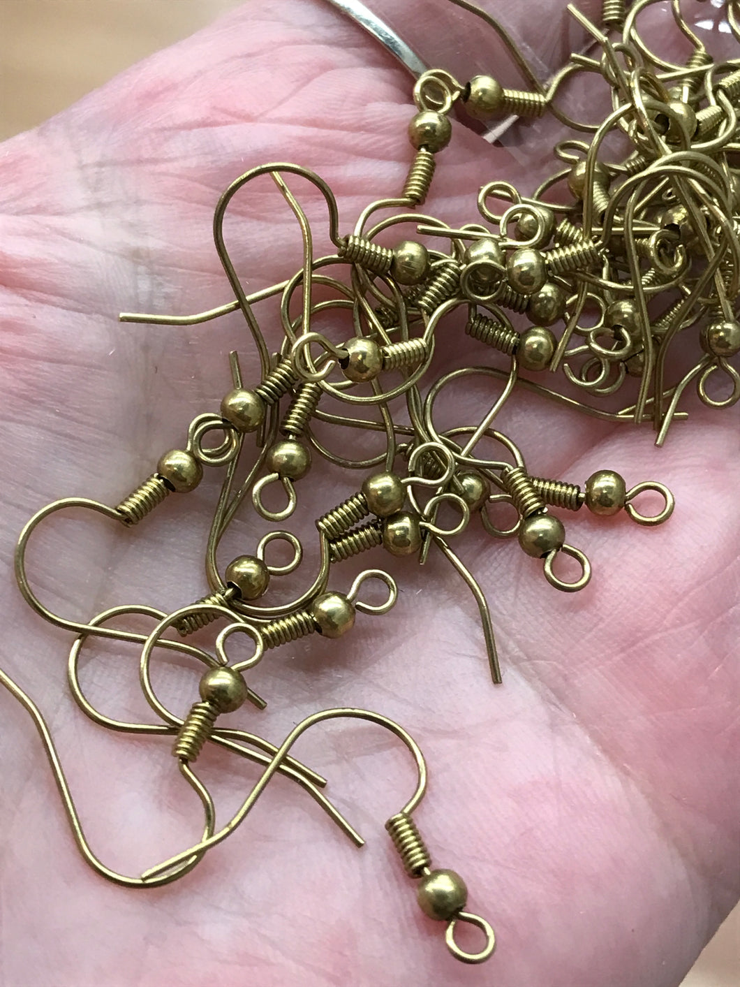 UNPLATED BRASS EAR HOOK