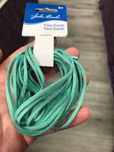 FAUX SUEDE AQUA
